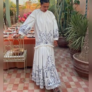 ALEMAIS leela midi dress